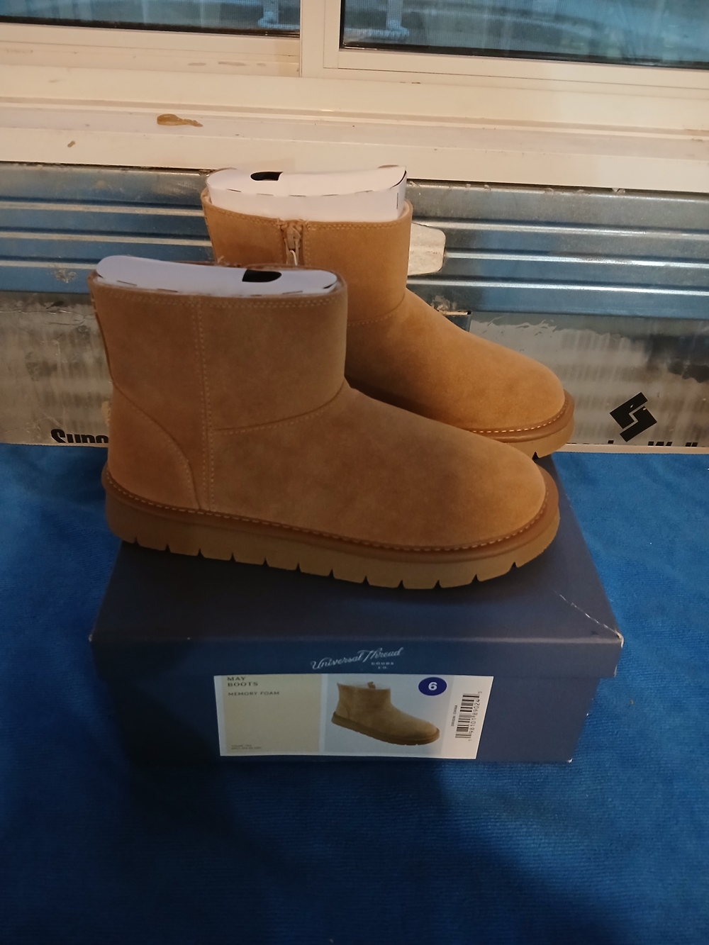 Universal Thread Chestnut Suede Ankle Boots